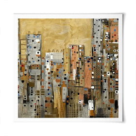 Golden Sky Square Art Print Golden Sky Square Art Print wall art product Art Print Shop