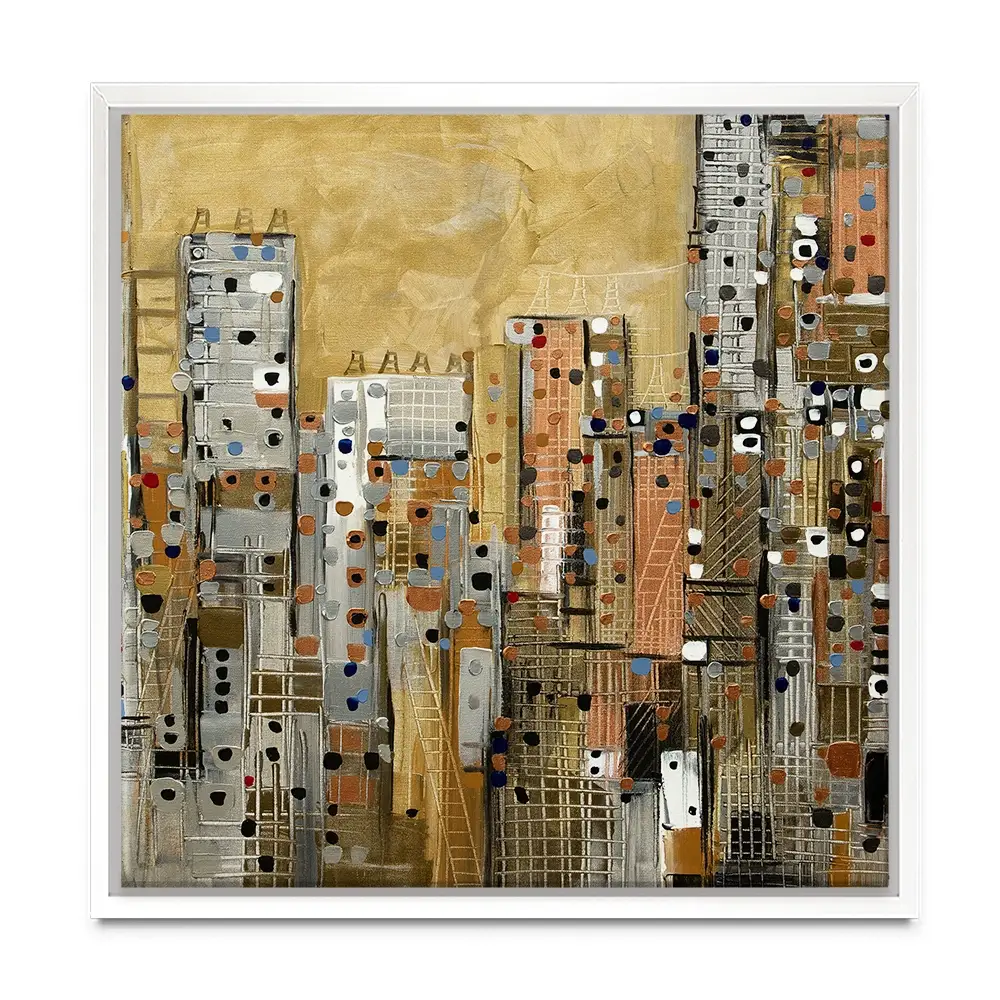 Golden Sky Square Canvas Print Golden Sky Square Canvas Print wall art product Art Print Shop