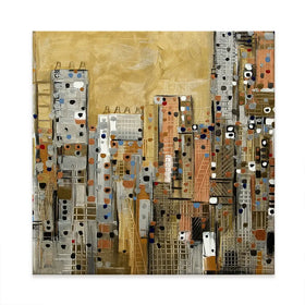 Golden Sky Square Canvas Print Golden Sky Square Canvas Print wall art product Art Print Shop