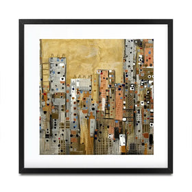 Golden Sky Square Framed Art Print Golden Sky Square Framed Art Print wall art product Art Print Shop