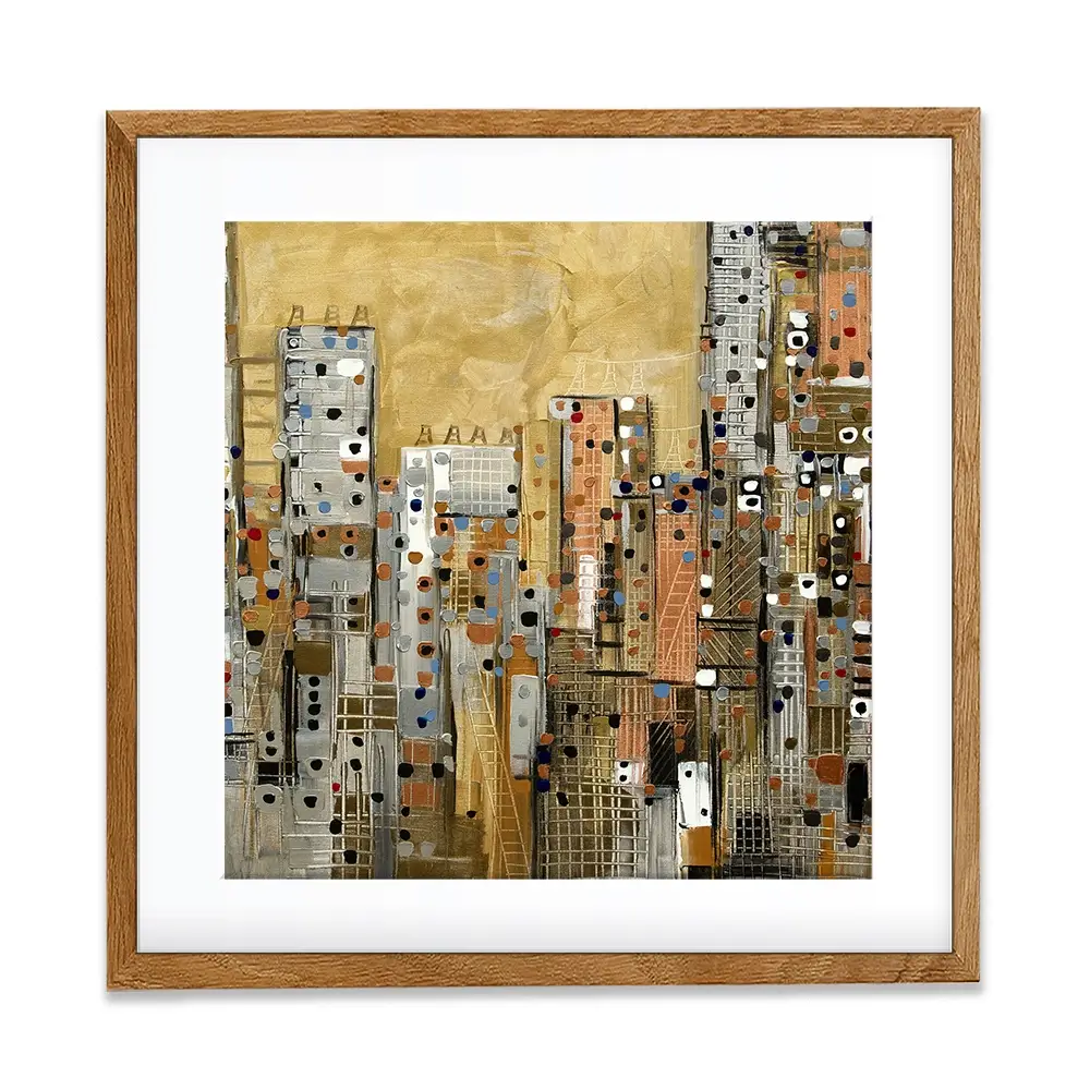 Golden Sky Square Framed Art Print Golden Sky Square Framed Art Print wall art product Art Print Shop