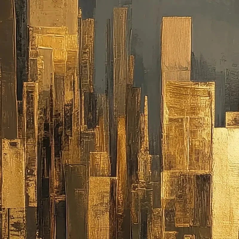 Golden Skyscrapers Canvas Print Golden Skyscrapers Canvas Print wall art product Tanya Ocean