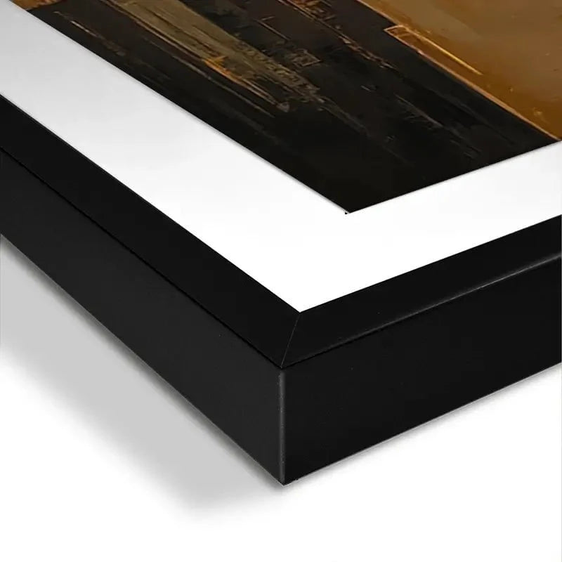 Golden Skyscrapers Framed Art Print Golden Skyscrapers Framed Art Print wall art product Tanya Ocean