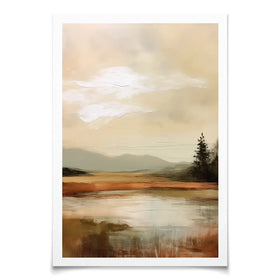 Golden Stillness Art Print Golden Stillness Art Print wall art product Treechild