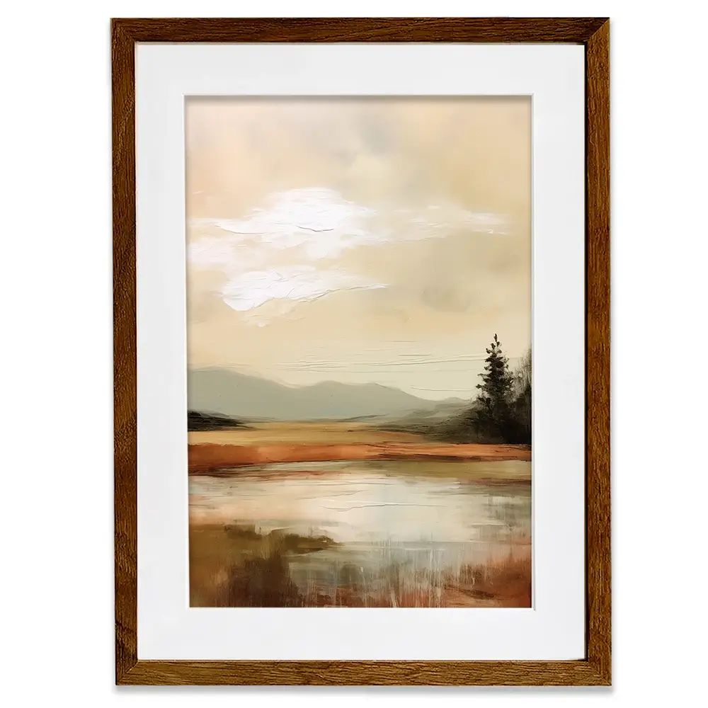 Golden Stillness Framed Art Print Golden Stillness Framed Art Print wall art product Treechild