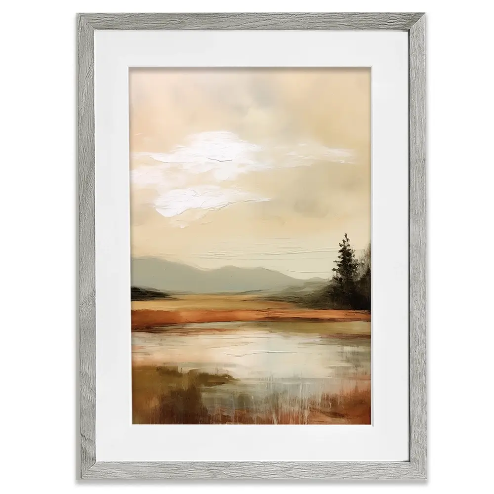 Golden Stillness Framed Art Print Golden Stillness Framed Art Print wall art product Treechild