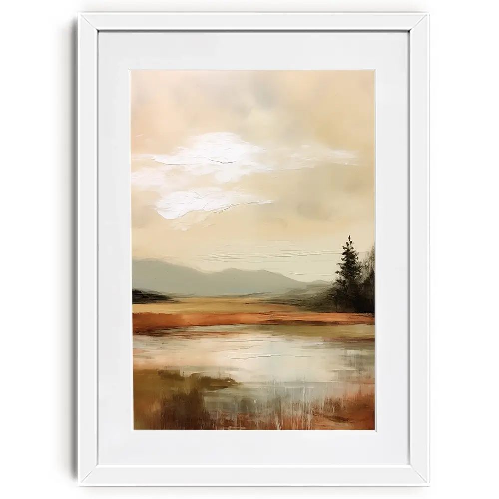 Golden Stillness Framed Art Print Golden Stillness Framed Art Print wall art product Treechild