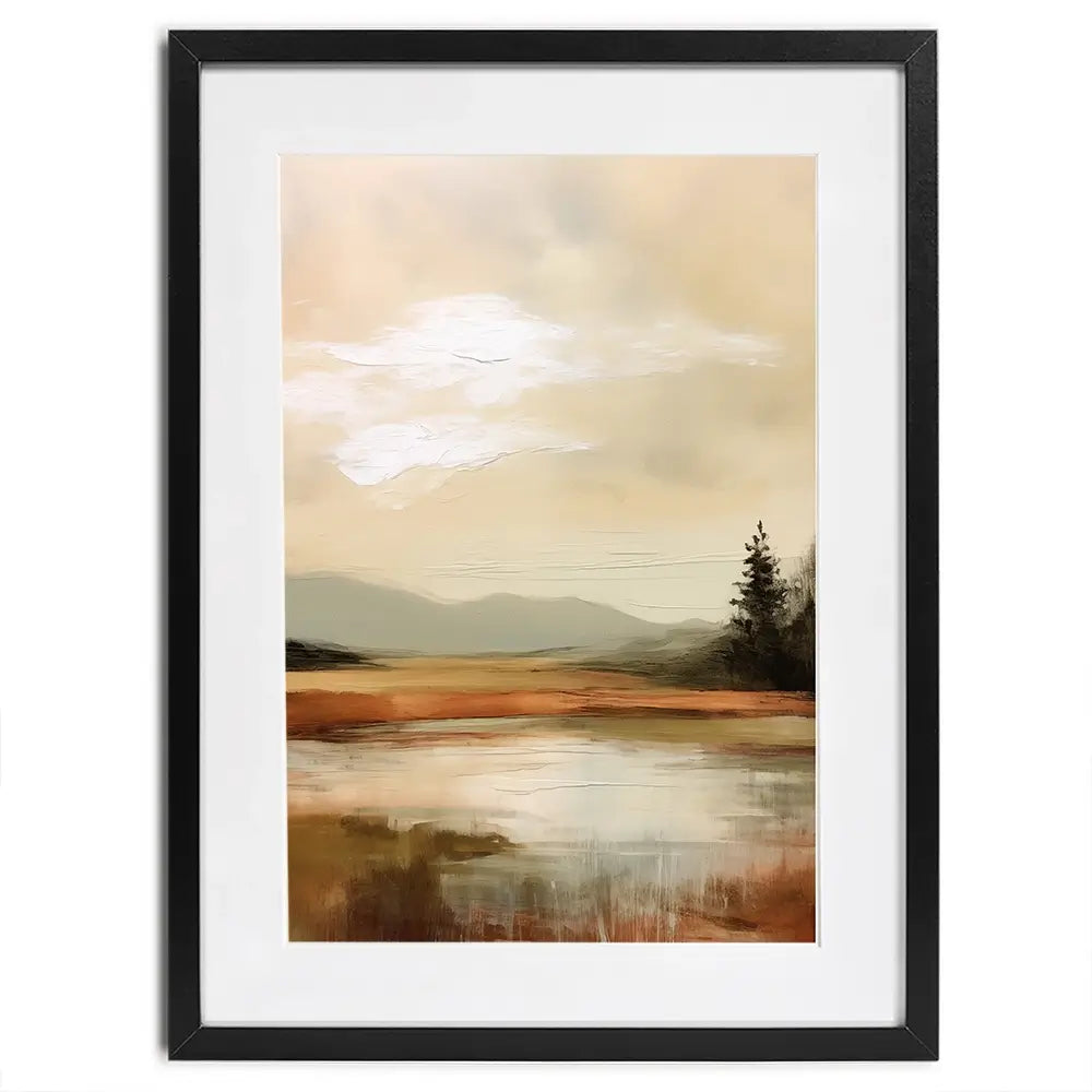 Golden Stillness Framed Art Print Golden Stillness Framed Art Print wall art product Treechild