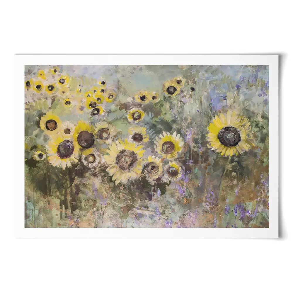 Golden Sunflowers Art Print Golden Sunflowers Art Print wall art product Tiffani Taylor - Independent