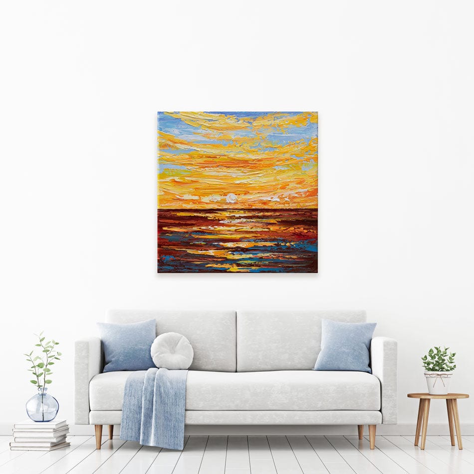 Golden Sunset Canvas Print wall art product Olga Tkachyk