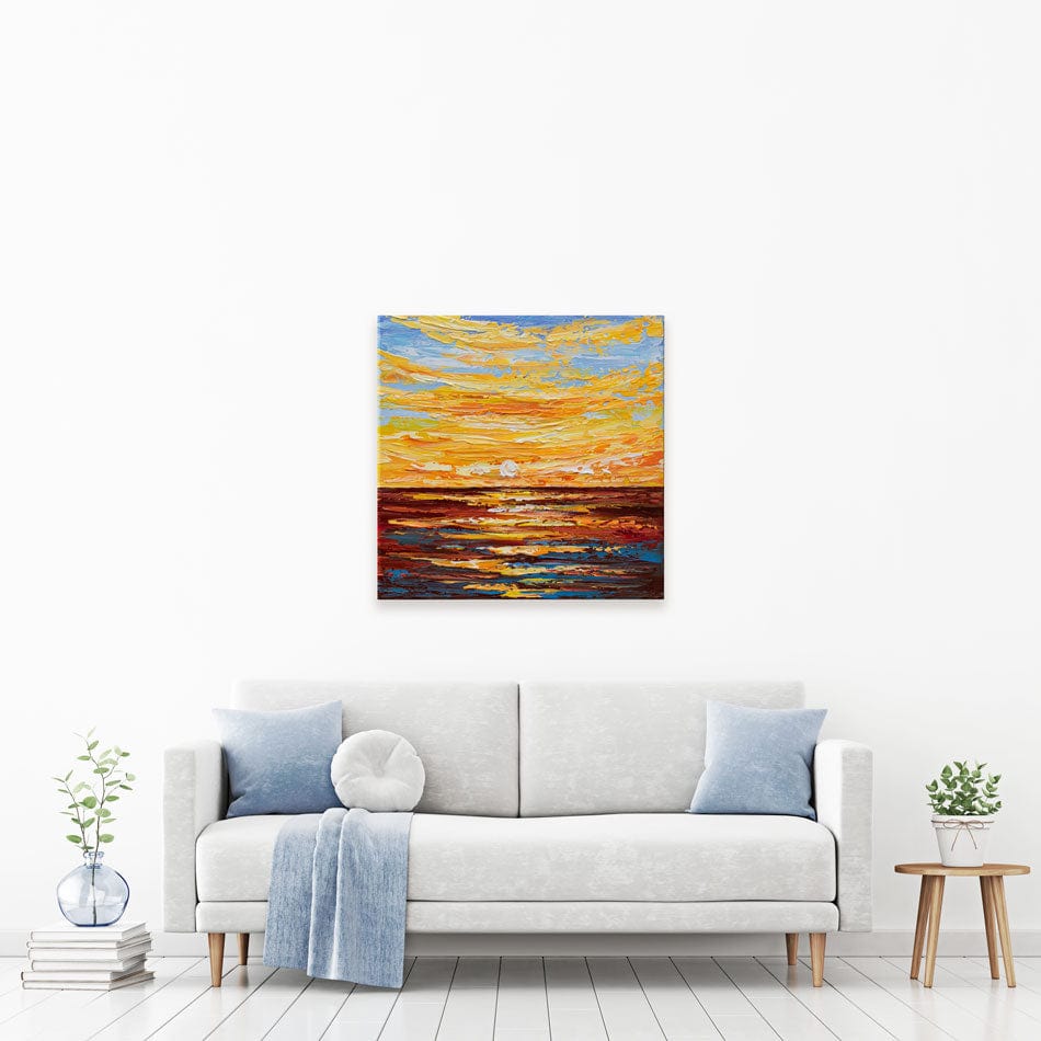 Golden Sunset Canvas Print wall art product Olga Tkachyk
