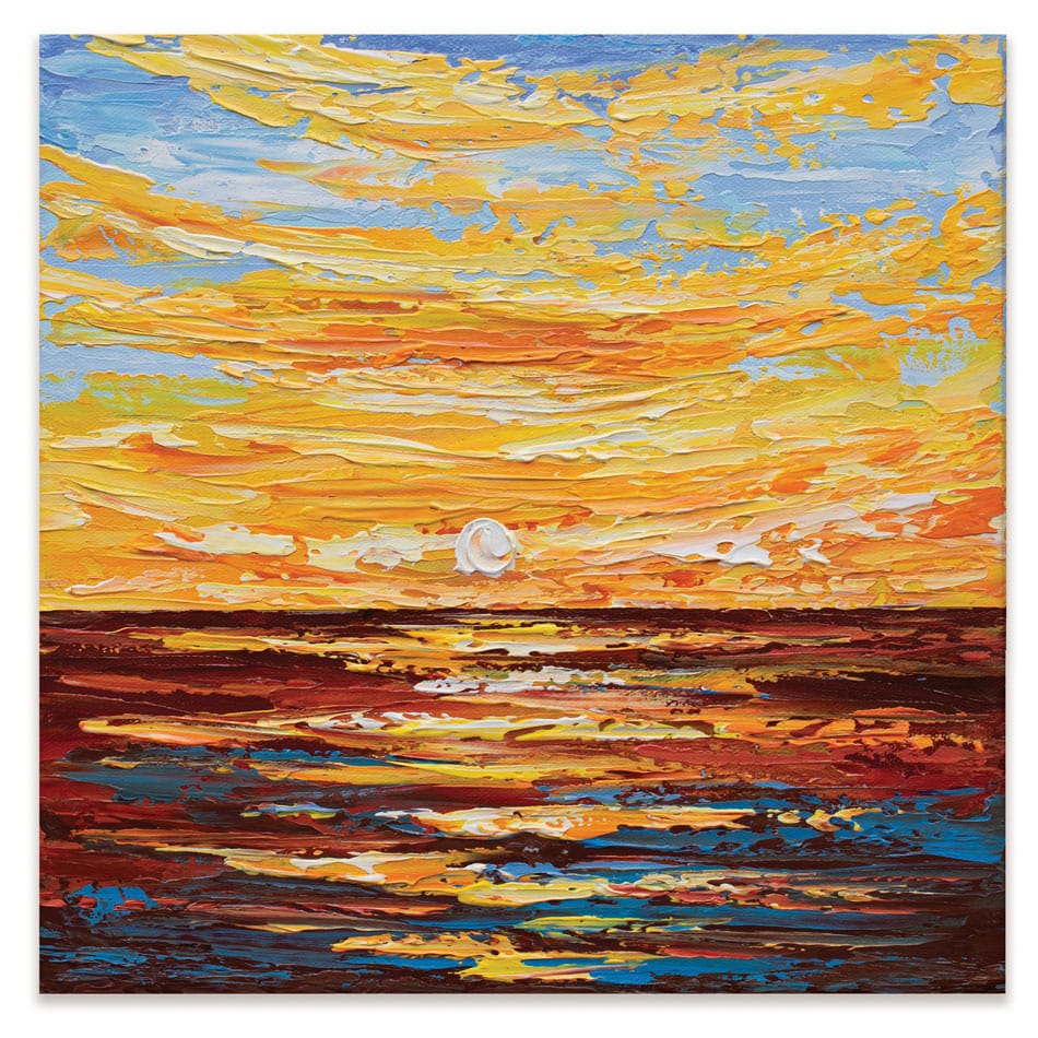 Golden Sunset Canvas Print wall art product Olga Tkachyk