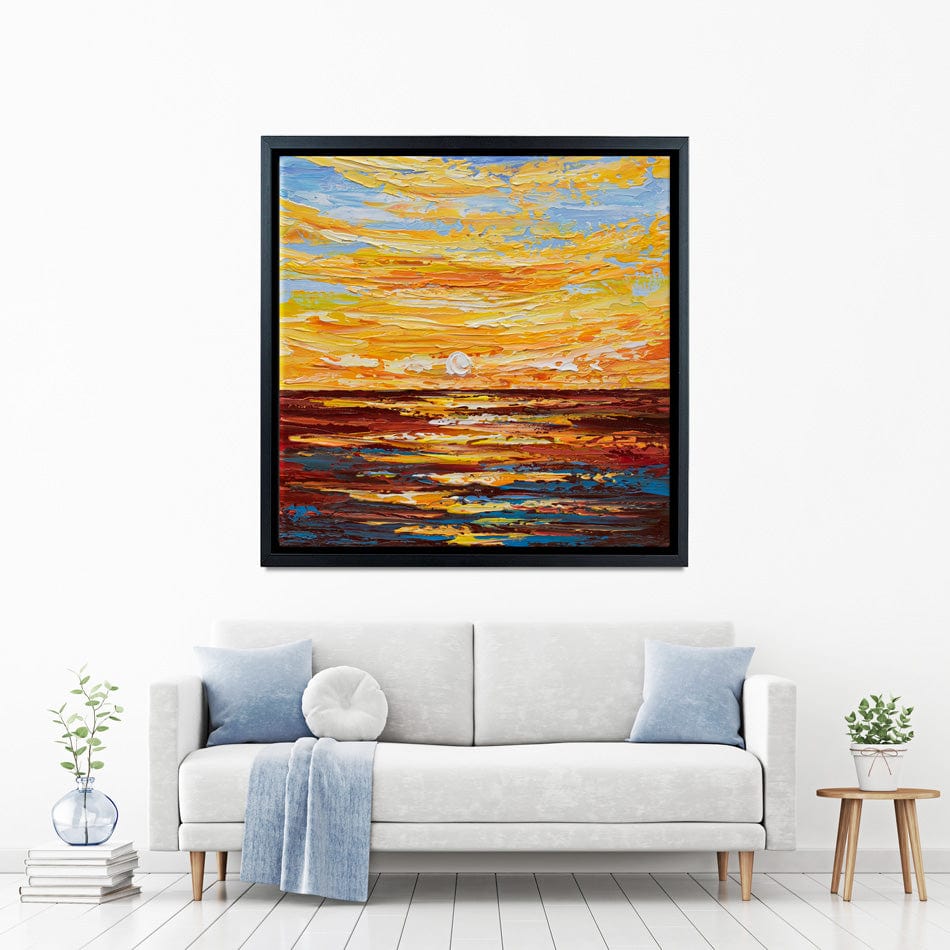 Golden Sunset Canvas Print wall art product Olga Tkachyk