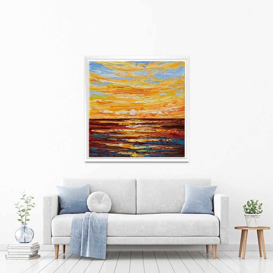 Golden Sunset Canvas Print wall art product Olga Tkachyk
