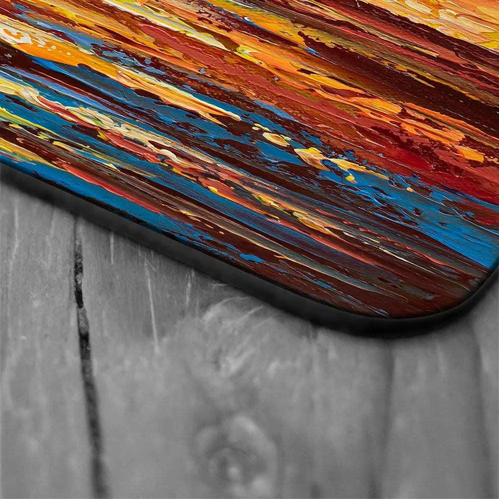 Golden Sunset Coaster Set Rainbow Soul Tree Coaster Set | Rainbow Soul Tree Art Coasters wall art product Olga Tkachyk
