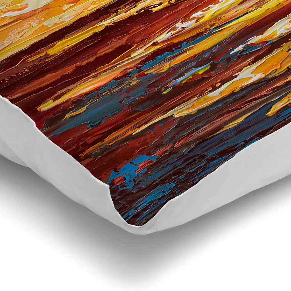 Golden Sunset Cushion Golden Sunset Cushion wall art product Olga Tkachyk