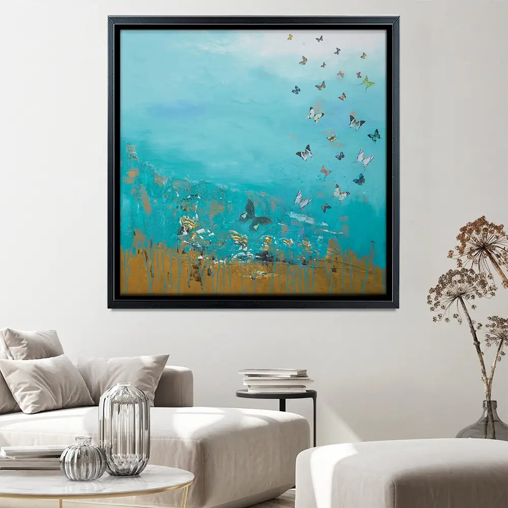 Golden Threads Canvas Print Golden Threads Canvas Print wall art product Laure Bury