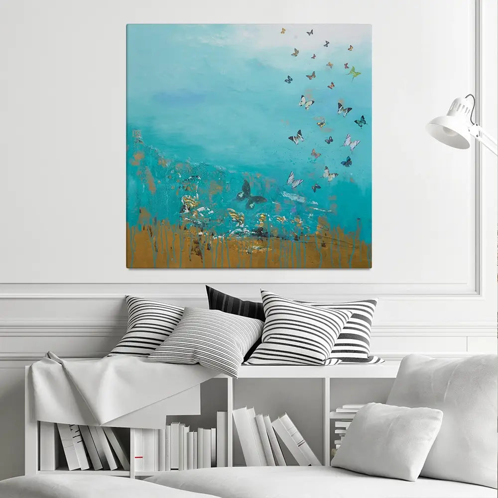 Golden Threads Canvas Print Golden Threads Canvas Print wall art product Laure Bury