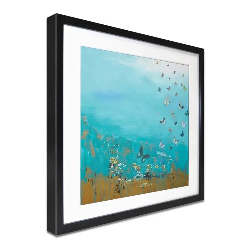 Golden Threads Framed Art Print Golden Threads Framed Art Print wall art product Laure Bury