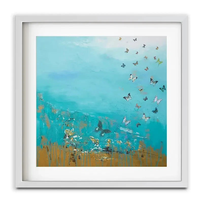 Golden Threads Framed Art Print Golden Threads Framed Art Print wall art product Laure Bury