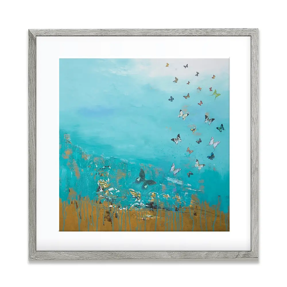 Golden Threads Framed Art Print Golden Threads Framed Art Print wall art product Laure Bury