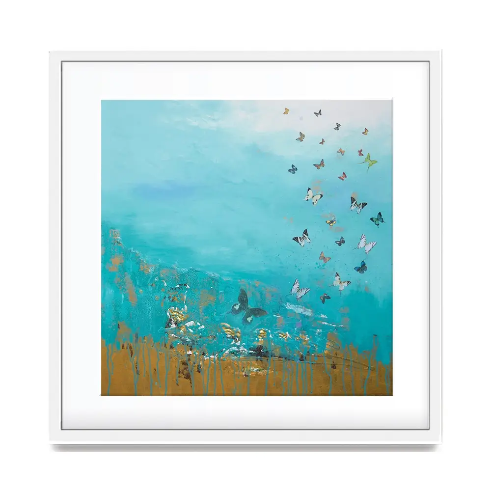 Golden Threads Framed Art Print Golden Threads Framed Art Print wall art product Laure Bury