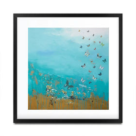 Golden Threads Framed Art Print Golden Threads Framed Art Print wall art product Laure Bury