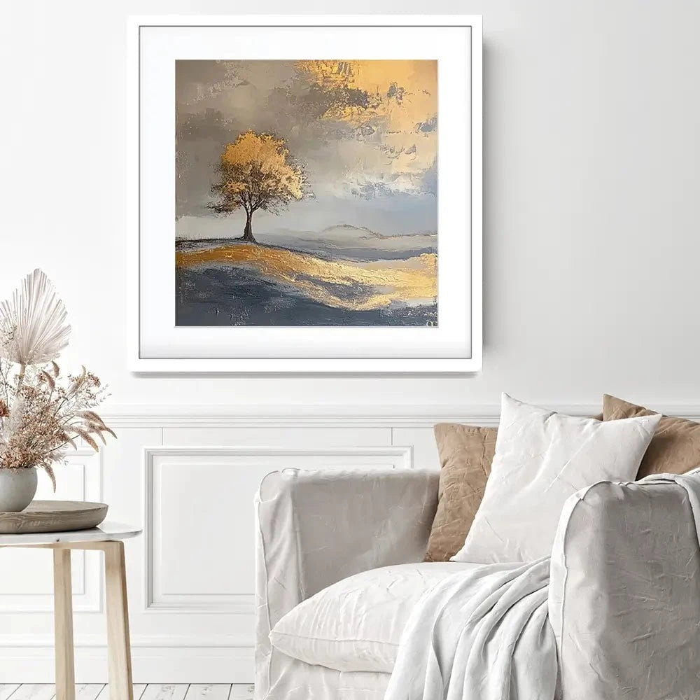 Golden Tree Framed Art Print Golden Tree Framed Art Print wall art product David Alexander Elder