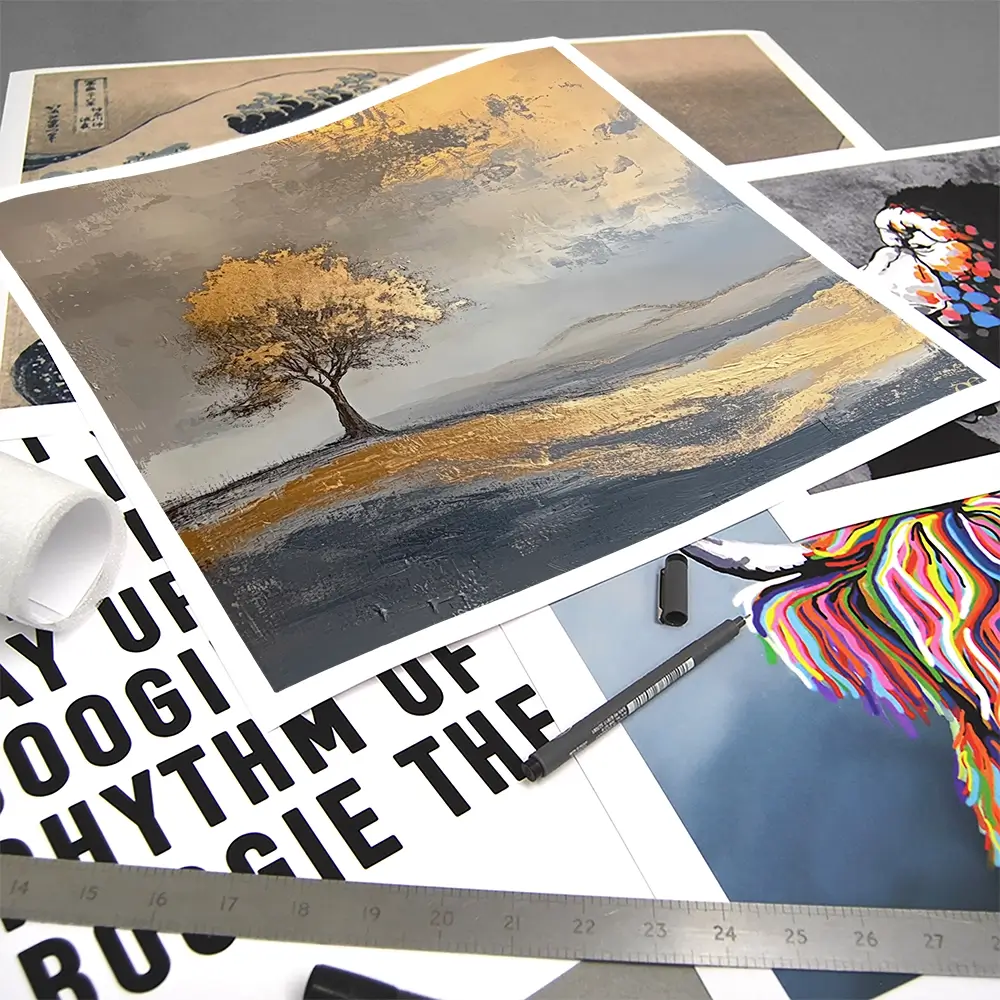 Golden Tree Square Art Print Golden Tree Square Art Print wall art product David Alexander Elder