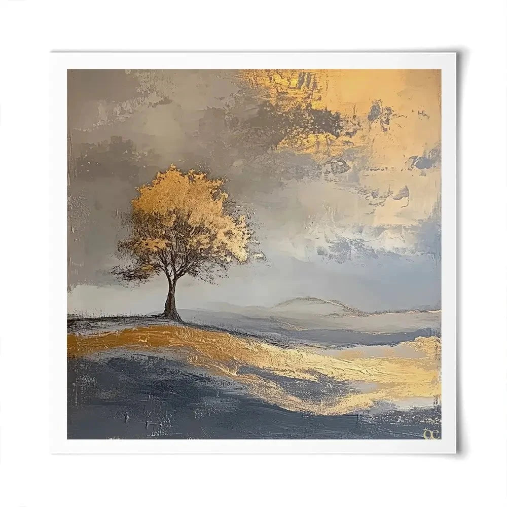 Golden Tree Square Art Print Golden Tree Square Art Print wall art product David Alexander Elder