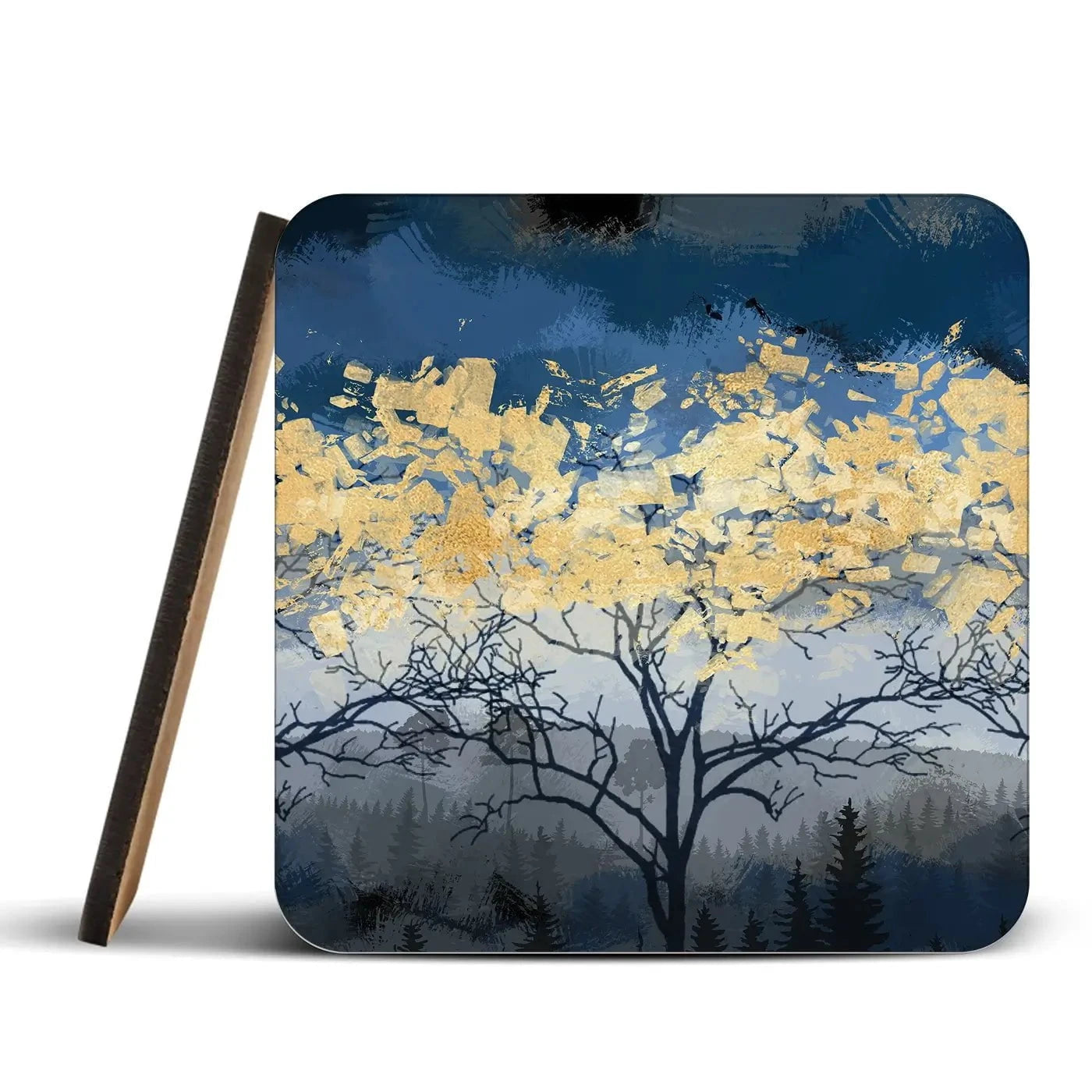 Golden Trees Coaster Set Golden Trees Coaster Set wall art product FLOWER 3D / Shutterstock
