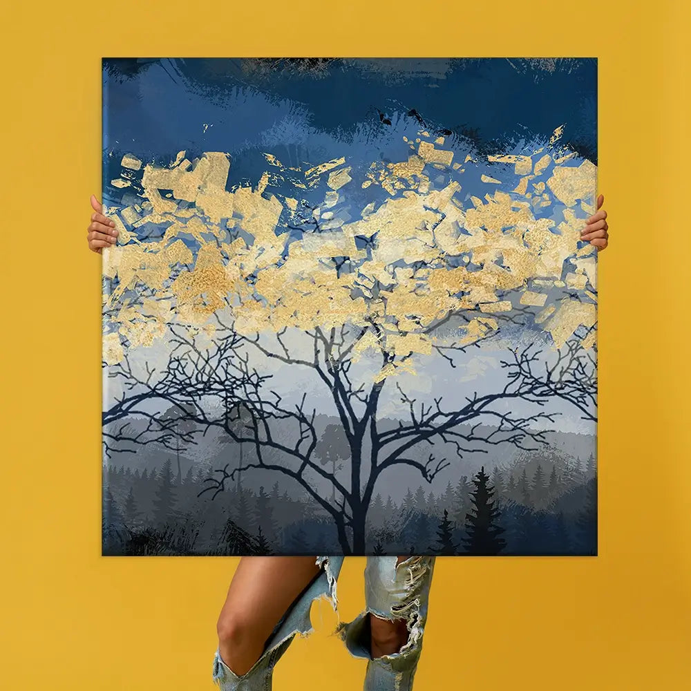 Golden Trees Oversized Canvas Print Golden Trees Oversized Canvas Print wall art product Art Print Shop