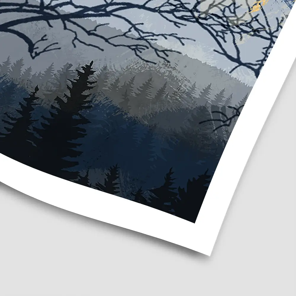 Golden Trees Square Art Print Golden Trees Square Art Print wall art product FLOWER 3D / Shutterstock