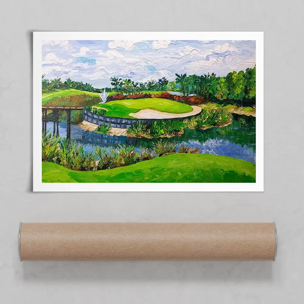 Golf Art Print Golf Art Print wall art product Olga Tkachyk