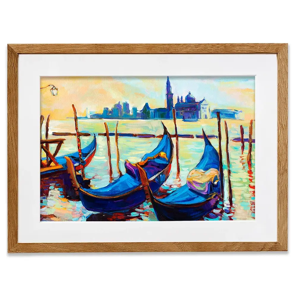 Gondolas Framed Art Print Gondolas Framed Art Print wall art product Boyan Dimitrov / Shutterstock