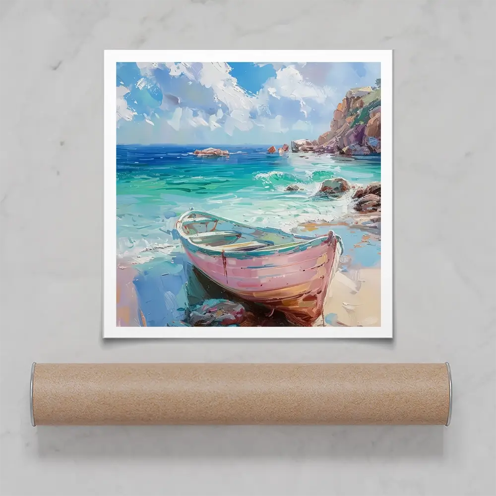 Gone Ashore Square Art Print Gone Ashore Square Art Print wall art product Art Print Shop