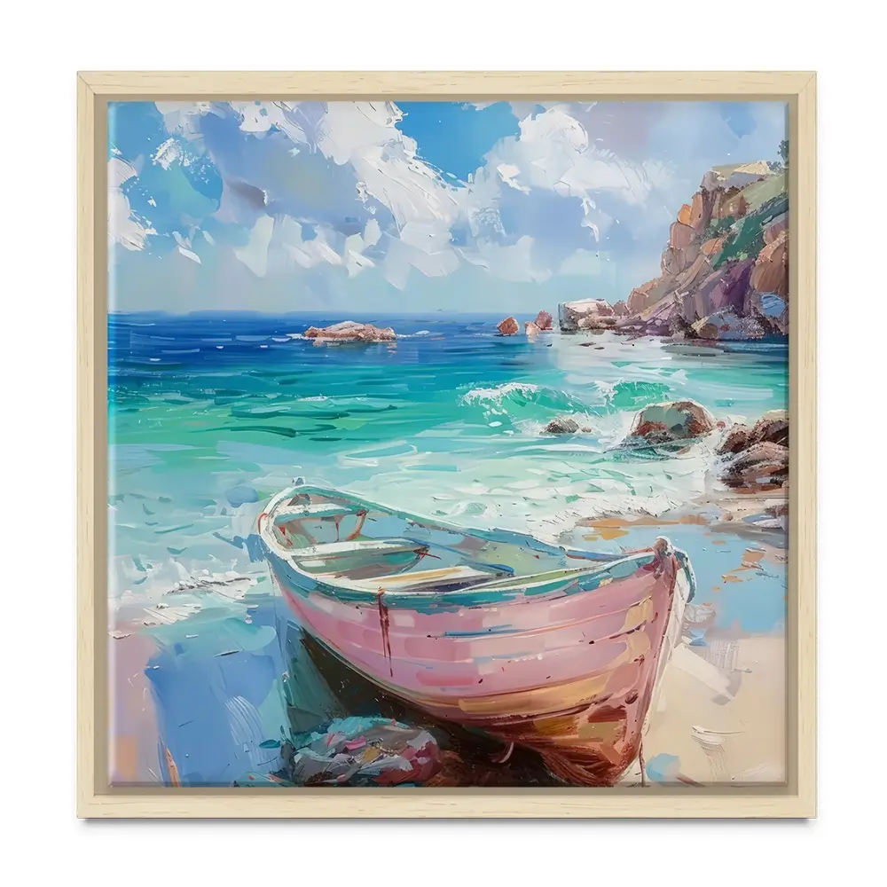 Gone Ashore Square Canvas Print Gone Ashore Square Canvas Print wall art product Art Print Shop