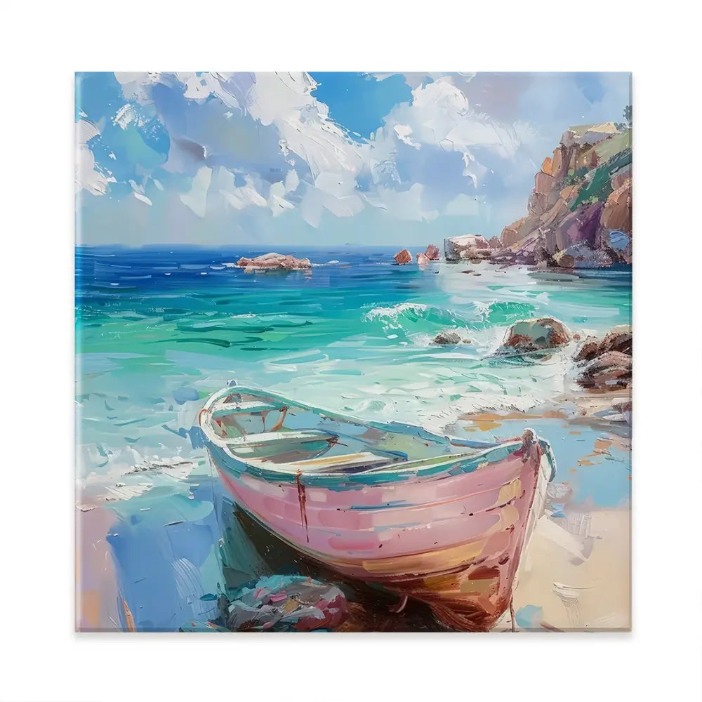 Gone Ashore Square Canvas Print Gone Ashore Square Canvas Print wall art product Art Print Shop