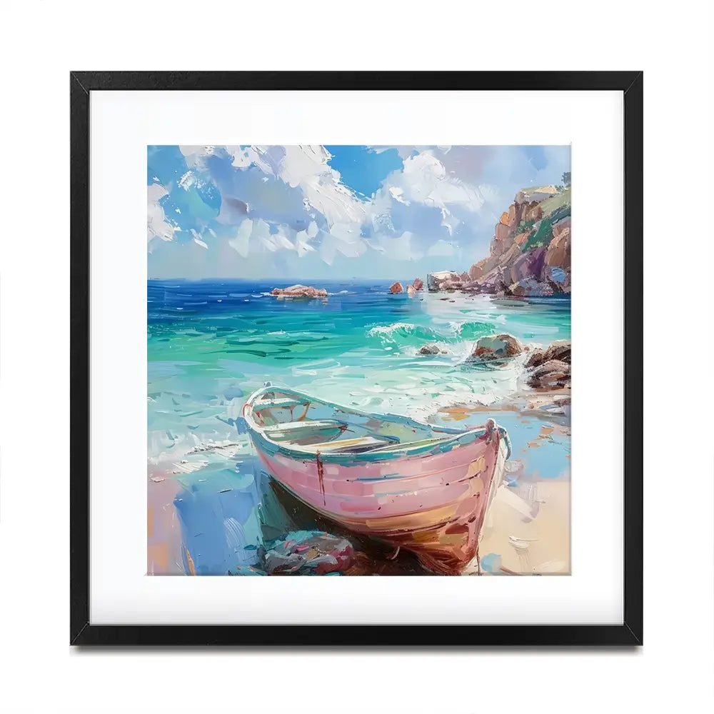 Gone Ashore Square Framed Art Print Gone Ashore Square Framed Art Print wall art product Art Print Shop