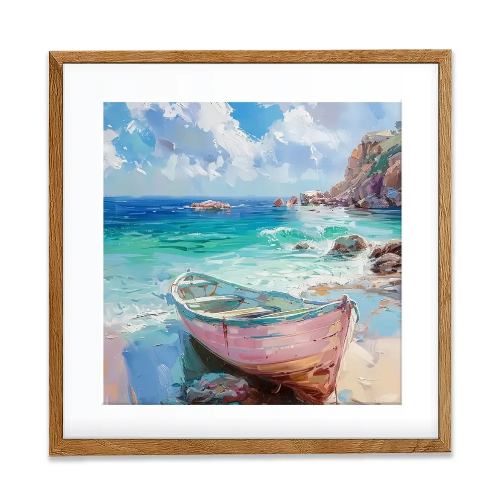 Gone Ashore Square Framed Art Print Gone Ashore Square Framed Art Print wall art product Art Print Shop