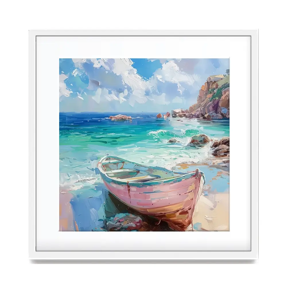 Gone Ashore Square Framed Art Print Gone Ashore Square Framed Art Print wall art product Art Print Shop