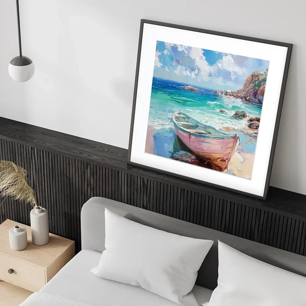 Gone Ashore Square Framed Art Print Gone Ashore Square Framed Art Print wall art product Art Print Shop