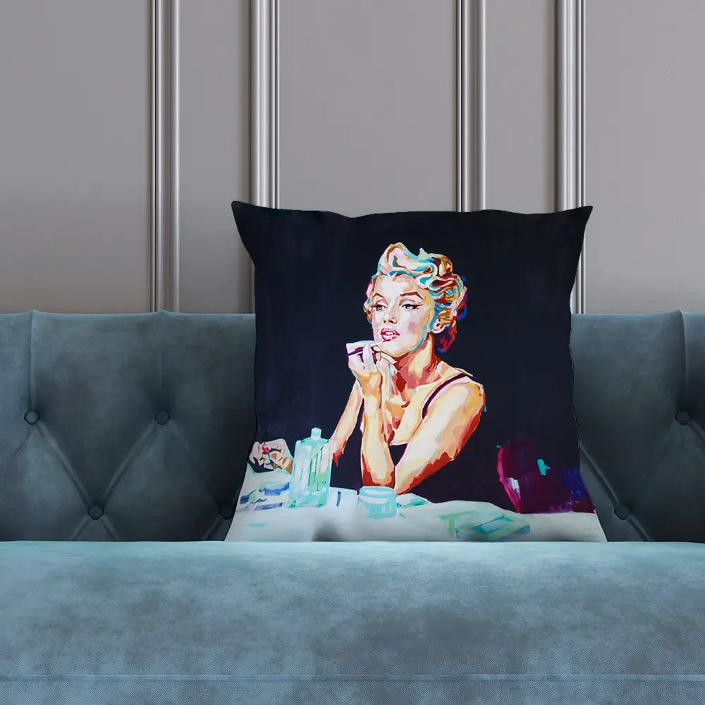 Goodbye Norma Jean Cushion Goodbye Norma Jean Cushion wall art product Juliet Stockton