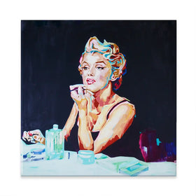 Goodbye Norma Jean Square Canvas Print Goodbye Norma Jean Square Canvas Print wall art product Juliet Stockton