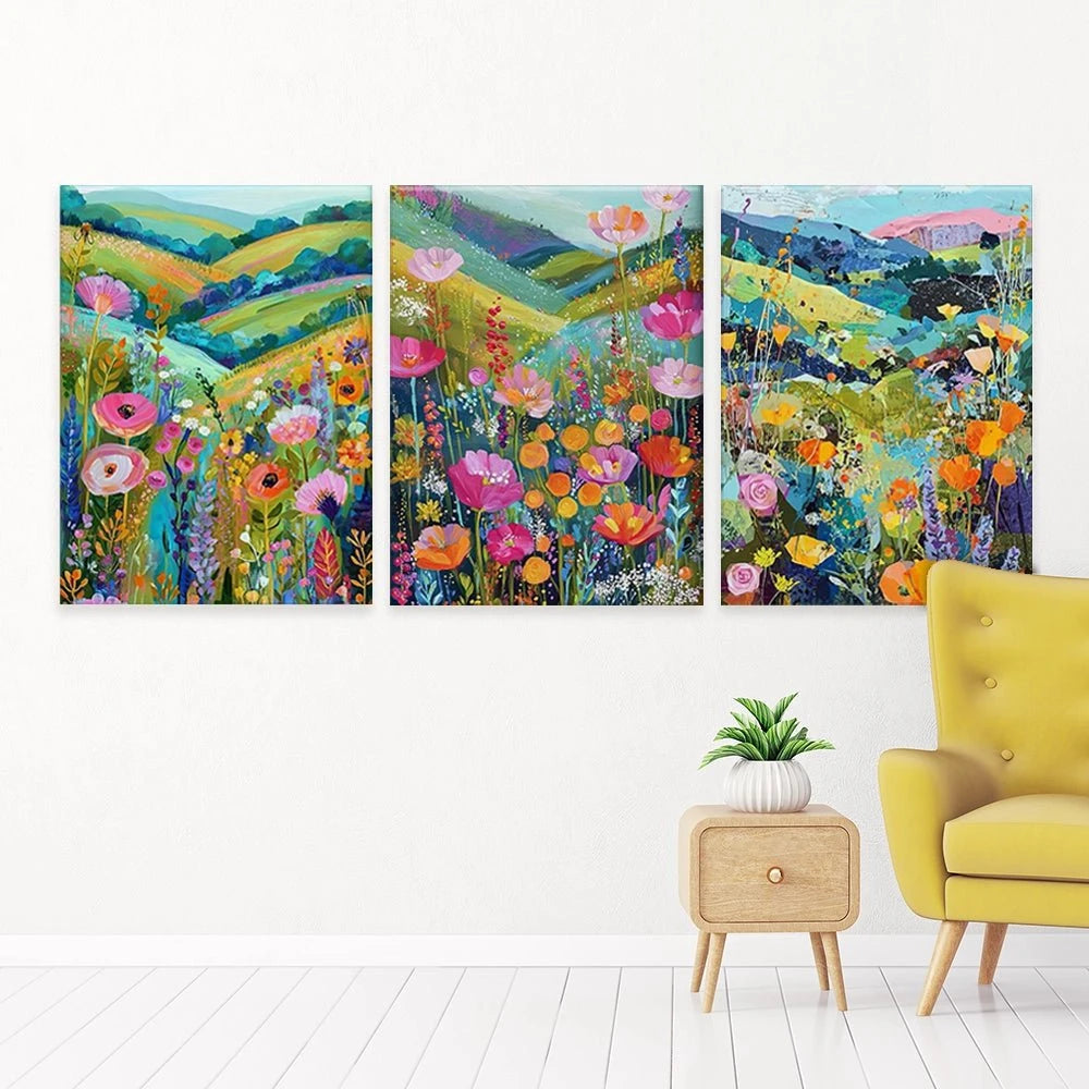 Gorgeous Meadow Trio Canvas Print Gorgeous Meadow Trio Canvas Print wall art product David Alexander Elder