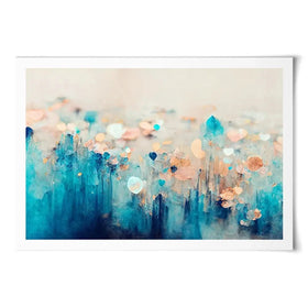 Gradient Blue Art Print Gradient Blue Art Print wall art product Treechild