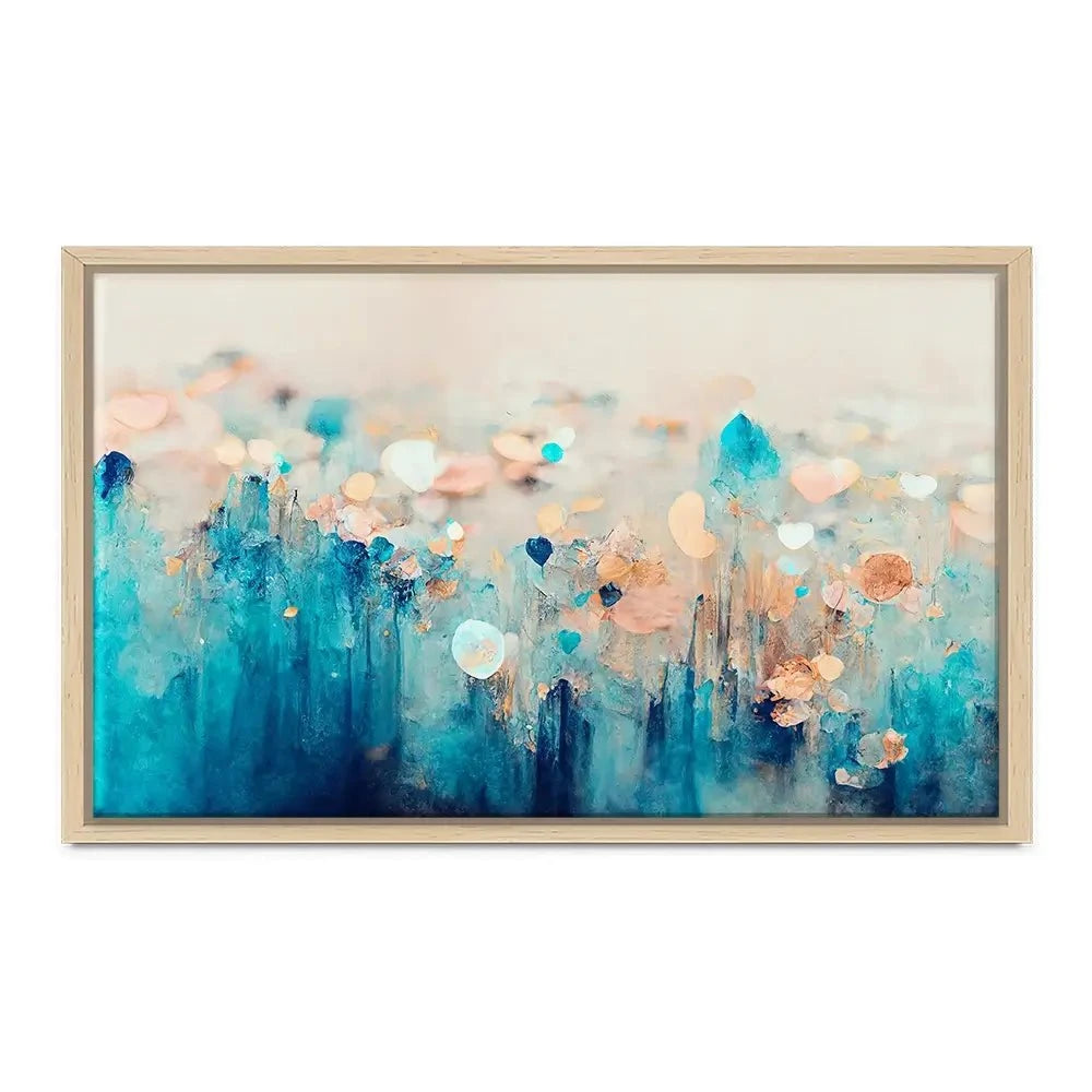 Gradient Blue Canvas Print Gradient Blue Canvas Print wall art product Treechild