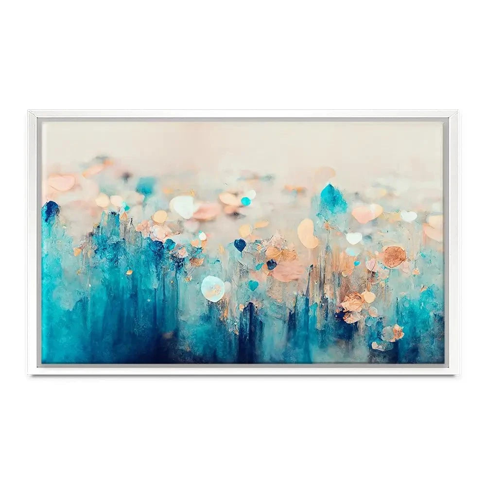 Gradient Blue Canvas Print Gradient Blue Canvas Print wall art product Treechild