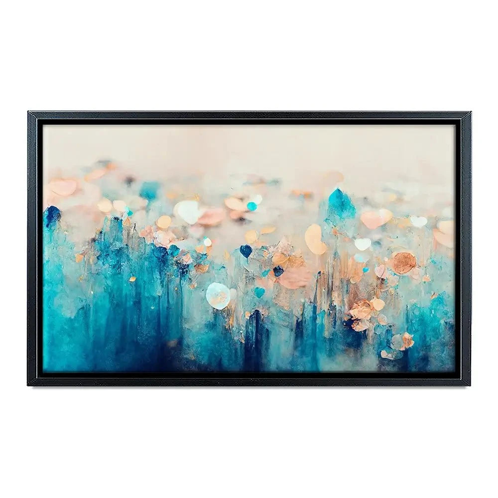 Gradient Blue Canvas Print Gradient Blue Canvas Print wall art product Treechild