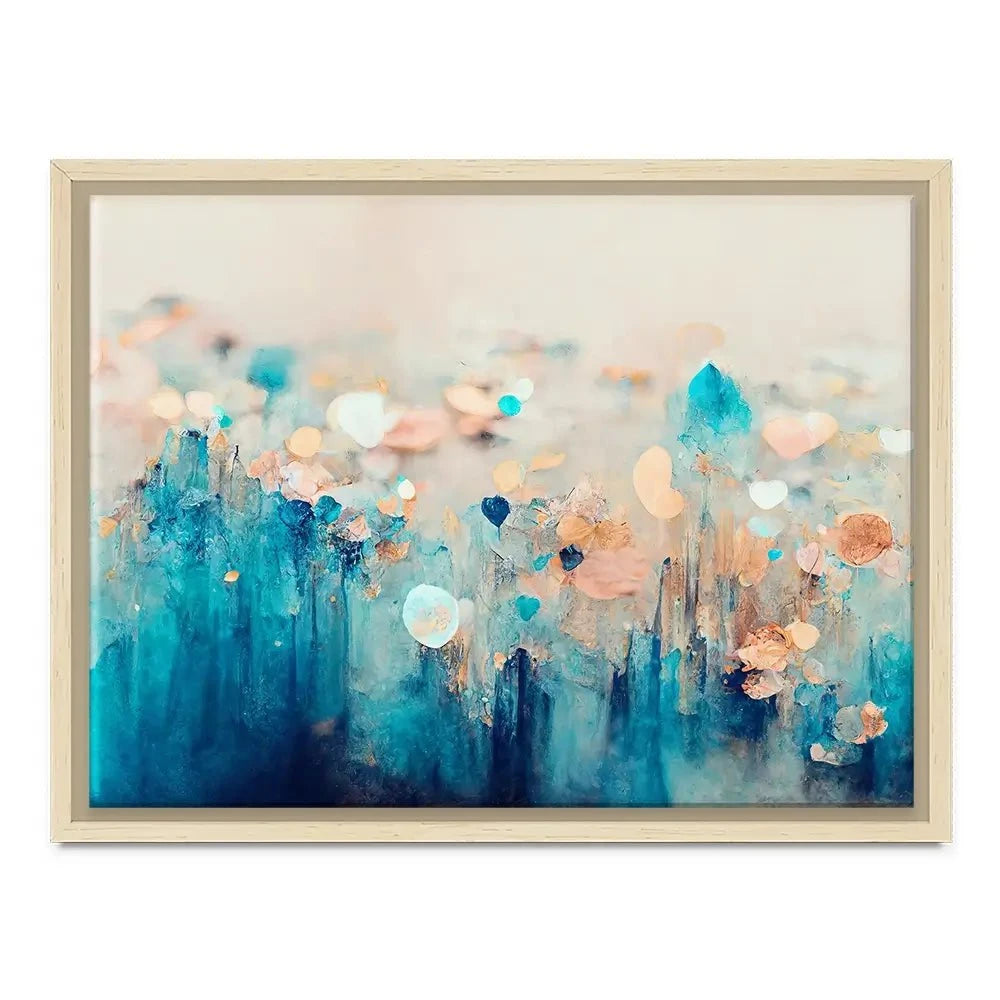 Gradient Blue Canvas Print Gradient Blue Canvas Print wall art product Treechild